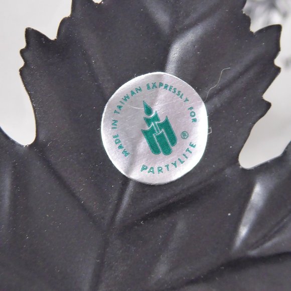 SOLD ~ Pair of Grape Leaf Sconce Candle Holders - Picture 5 of 6